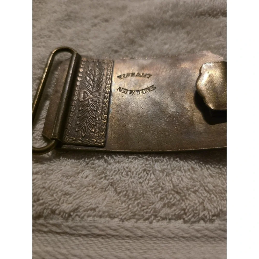 Vintage Wells Fargo Brass Belt Buckle Henry Wells William Fargo 1852 Tiffany 7